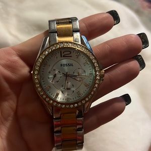 Fossil watch rose gold